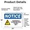 Signmission Electrically Classified Area Sign With Symbol, 24 in W x Rectangle, Vinyl Decal OS-2PACK-NS-D-1824-L-11704 - alternate 2